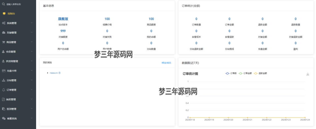 卡密社区SUP系统总控源码+主站分销系统功能源码-梦三年Ym