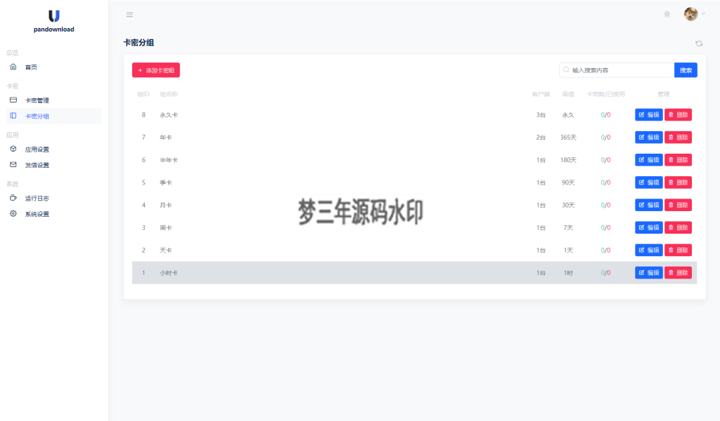 某宝同款度盘不限速后台系统源码-梦三年Ym