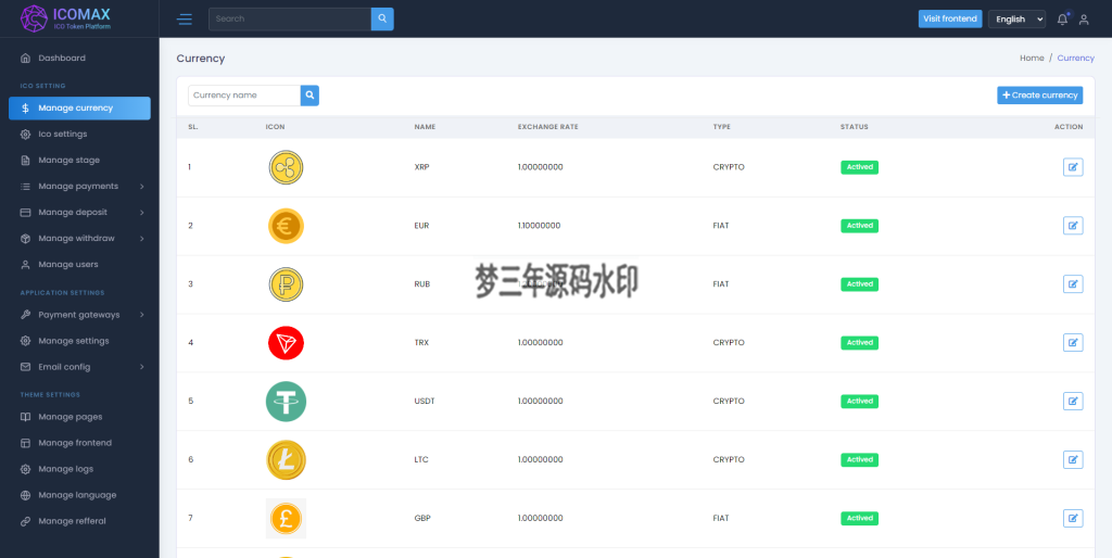 区块链虚拟币代币销售拍卖平台,加密货币全方位数字资产交易平台-梦三年Ym