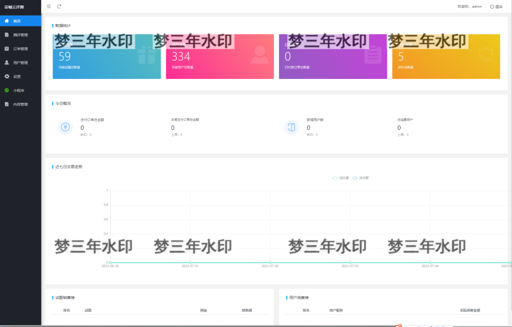 图片[2]-最新抖音娱乐测评小程序源码 Thinkphp后端 抖音引流小程序-梦三年Ym