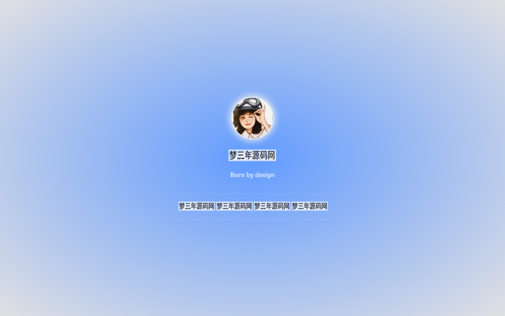 图片[2]-动态雨滴玻璃效果实现个人主页HTML源码-梦三年Ym