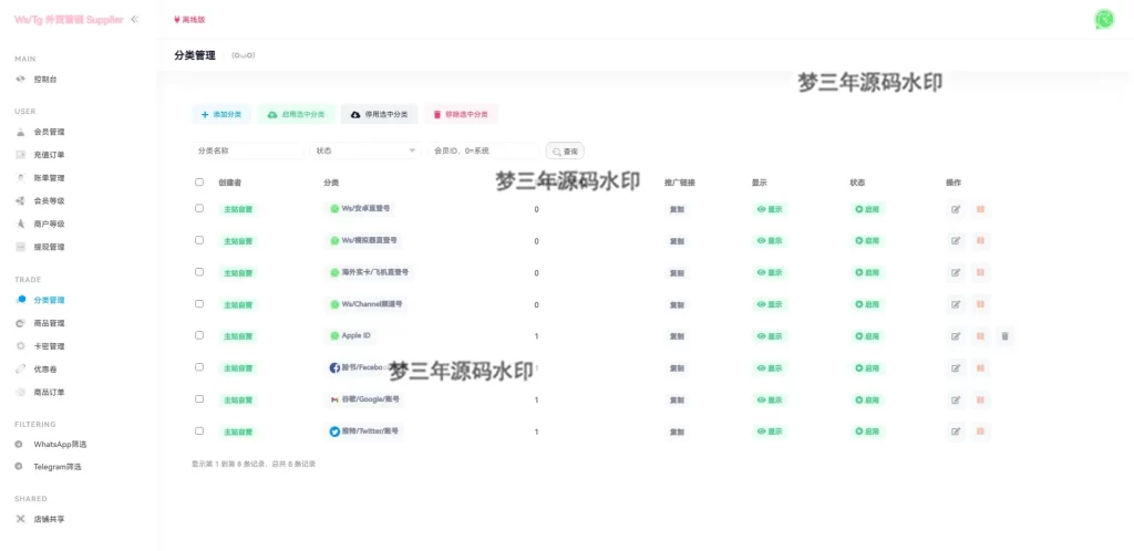 图片[9]-WhatsApp筛选WsTg外贸营销Supplier推特号FB号谷歌号小火箭WsChannel社交账号-梦三年Ym