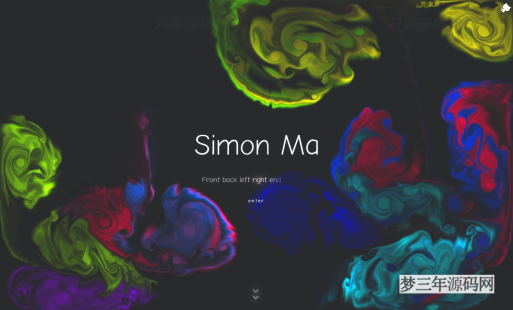 图片[3]_炫彩流光下拉翻页引导页源码_梦三年Ym