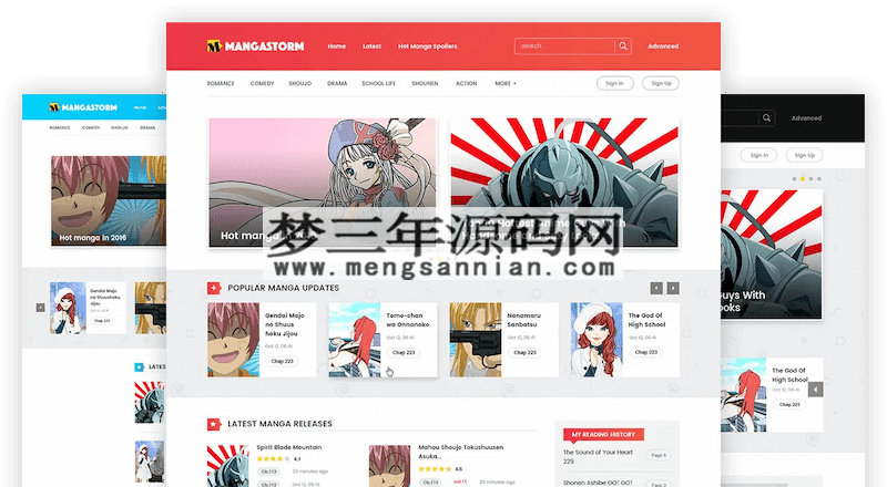 Madara 2.2.2.1主题源码 响应式WordPress漫画小说主题模板_梦三年Ym