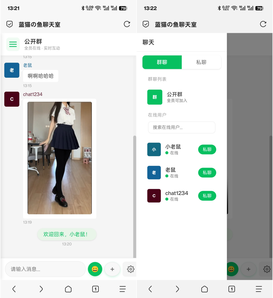 PHP实时消息聊天室源码 PHP+WebSocket_梦三年Ym