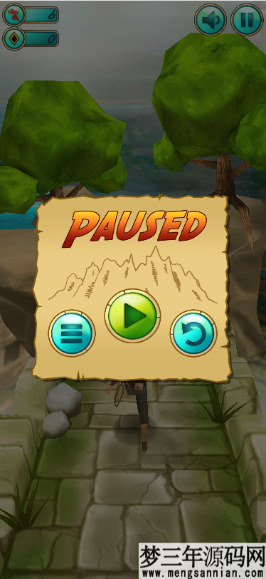 图片[2]_神庙逃亡小游戏源码，自适应休闲小游戏源码，电脑手机都可以玩，适合引流的程序代码_梦三年Ym