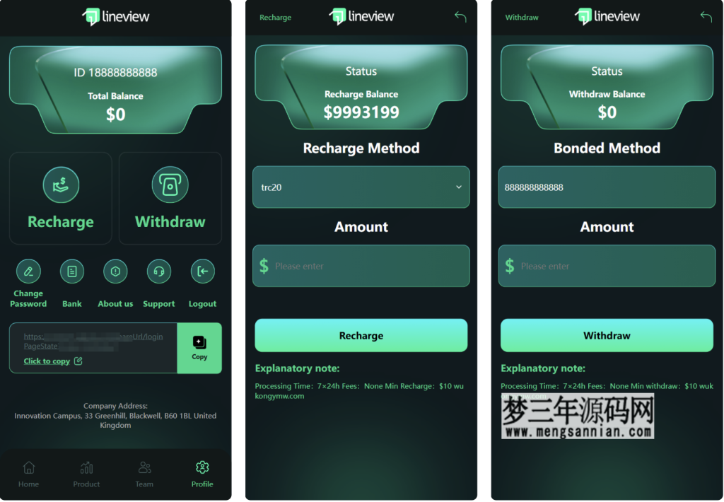 lineview海外汽车投资理财源码前端html+后端PHP_梦三年Ym