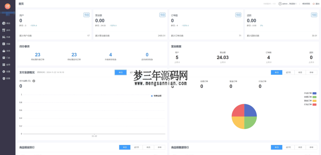 最新门店扫码点餐系统源码 小程序点餐系统 点餐APP uniapp多端接入_梦三年Ym