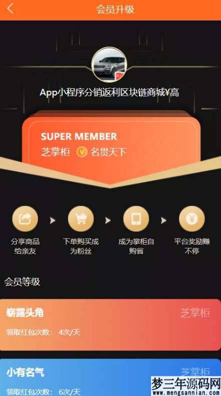 芝麻当家运营级商城源码H5小程序网页_梦三年Ym
