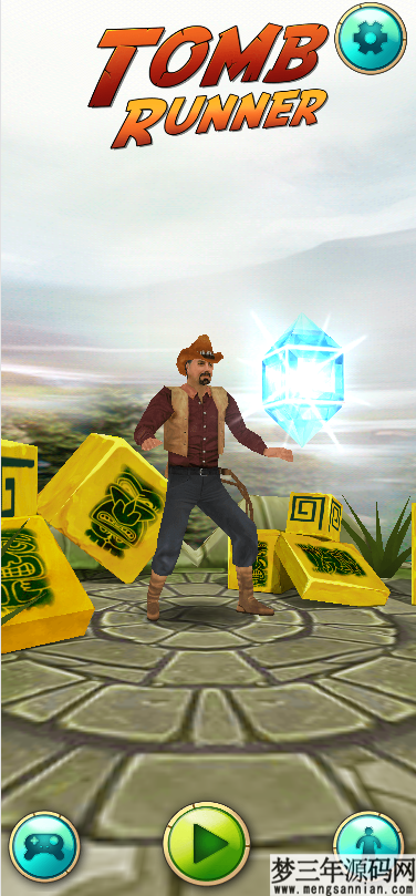 图片[3]_神庙逃亡小游戏源码，自适应休闲小游戏源码，电脑手机都可以玩，适合引流的程序代码_梦三年Ym