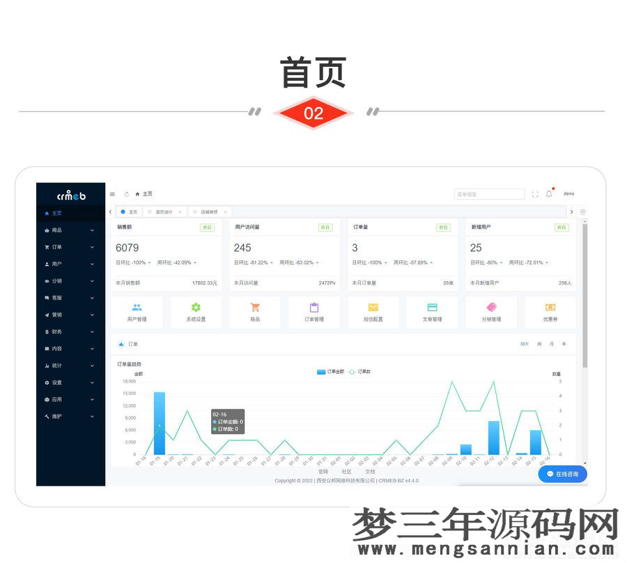 图片[4]_CRMEBV4.4标准版打通版商城源码小程序公众号H5+App商城源码_梦三年Ym