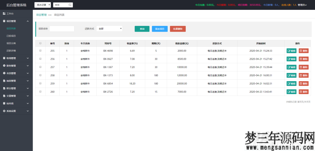 图片[5]_【牧场养牛】带积分商城+抽奖+会员特权 区块源码_梦三年Ym