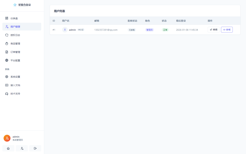 图片[4]_2026全新聚合登录系统源码 一栈式配置全部快捷登录接口_梦三年Ym