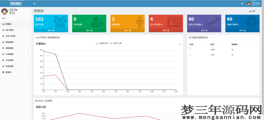 图片[3]_健身类小程序前后端源码_梦三年Ym