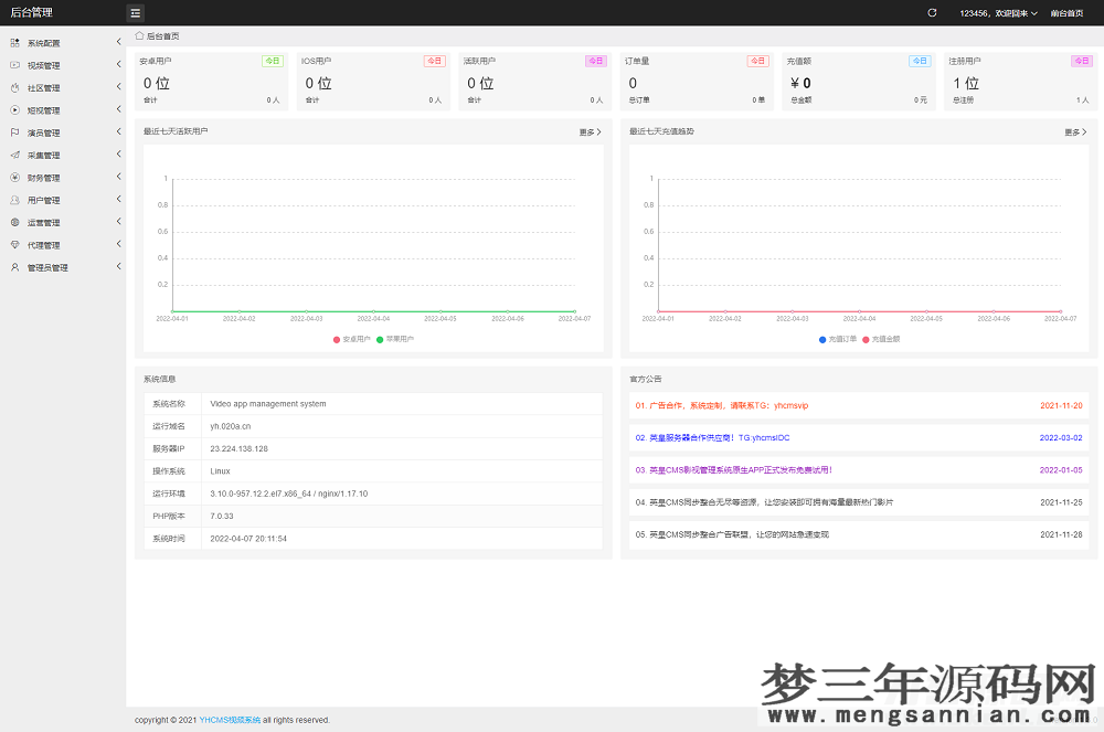 图片[6]_2022最新英皇cms影视网站系统源码多种模板自带采集支持APP亲测_梦三年Ym