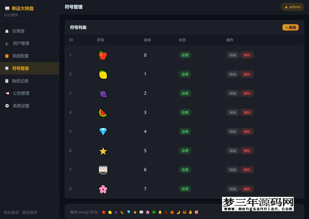 图片[4]_PHP幸运大转盘抽奖系统源码分享_梦三年Ym